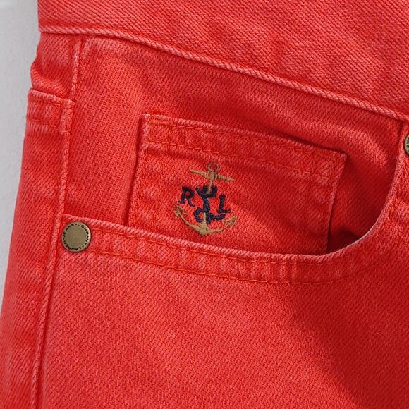 Ralph Lauren Jeans Bright Red Skinny Fit Stretch Jeans, Size 4 - Picture 2 of 10